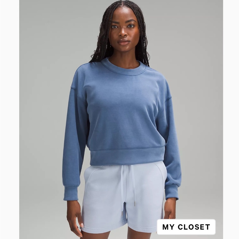 Lululemon Softstreme Perfectly Oversized Cropped Crew Size 6